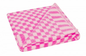 Одеяло байковое цветное в клетку 57-3ЕТ