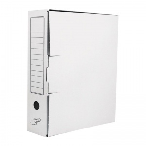 Короб архивный А-4  75 мм картон OfficeSpace белый